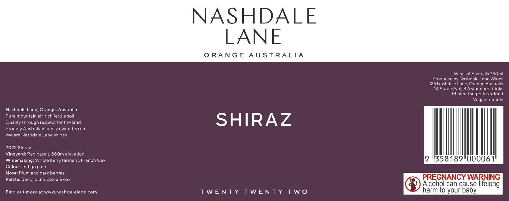 2022 Shiraz - 12 bottle case