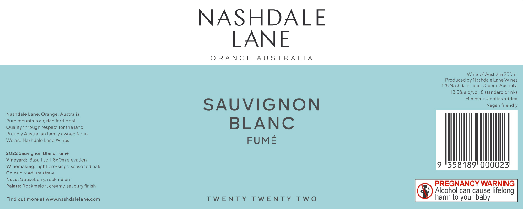 2022 Sauvignon Blanc Fumé