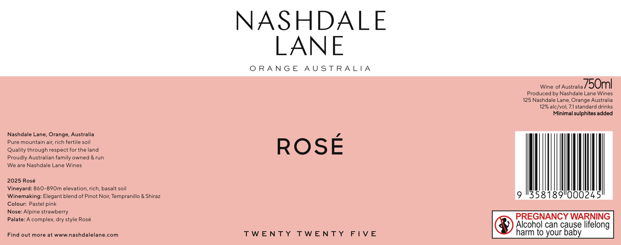 2025 Colour Series Rosé - 12 bottle case