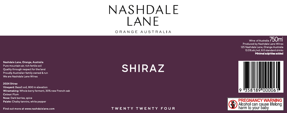 2024 Shiraz - 12 bottle case