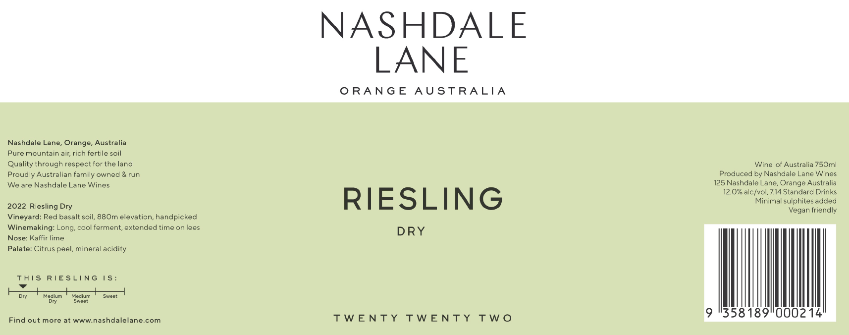 2022 Riesling Dry